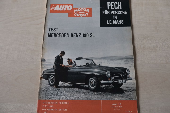 Deckblatt Auto Motor und Sport (15/1960)